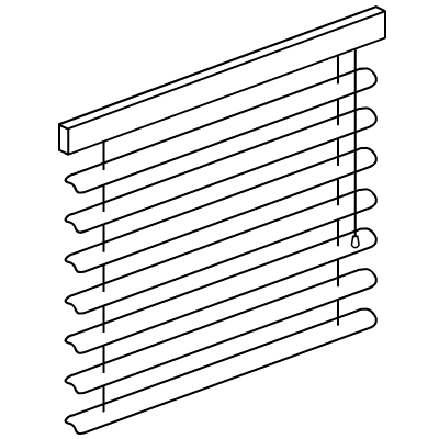 Wooden Venetian blind